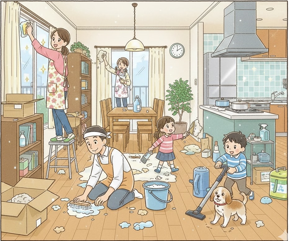 9時〜5時まで何でも清掃